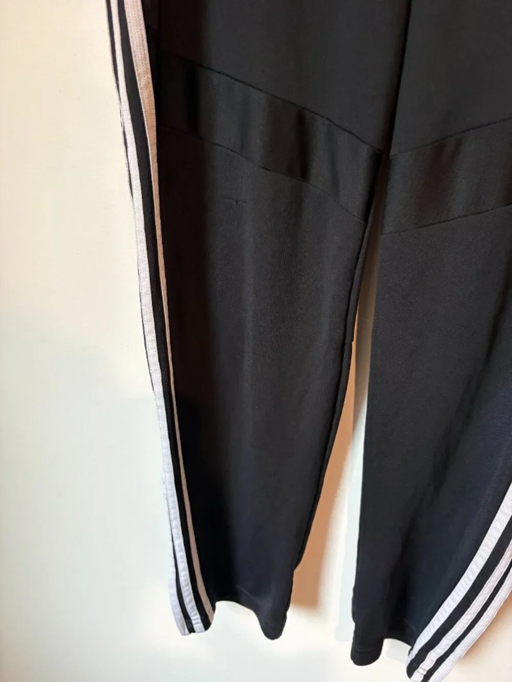Adidas ClimaLite Black 3 Stripe Track Pants Men’s XL Drawstring Athletic